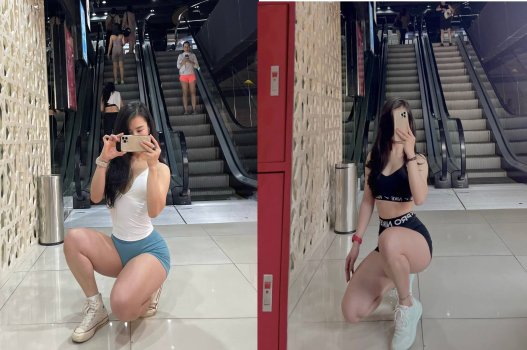 Gymer mông căng bị vỗ sướng rên